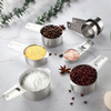 Custom Hot Sell 19 Piece Stainless Steel Measuring Cups and Spoons Set With Handle