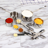 Custom Hot Sell 14 Piece Stainless Steel Measuring Cups and Spoons Set With Handle