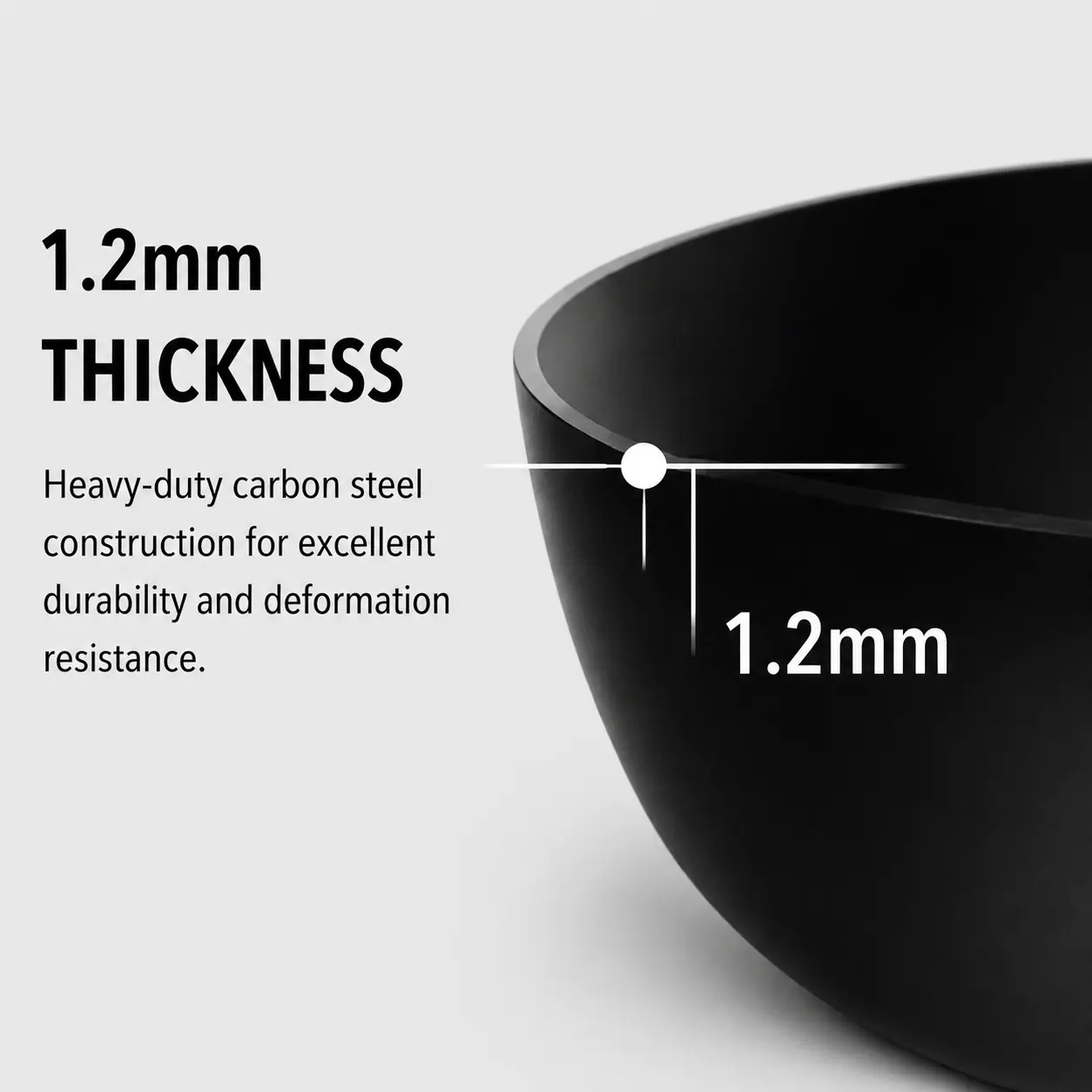 Factory New Arrival Design 20/22/24/26/28/30CM Carbon Steel Naturally Non Stick Frying Pan Skillets Induction Compatible