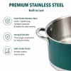Factory New Arrival Stainless Steel Cookware Set with Handle Cooking Pots and Pans Brazed Bottom Cookware Set Saucepan Casserole
