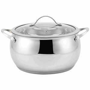 Factory Supply Stainless Steel Apple Shape 10PCS Cookware Set With Stainless Steel Handle and Lid Brazed Bottom Pots Casserole