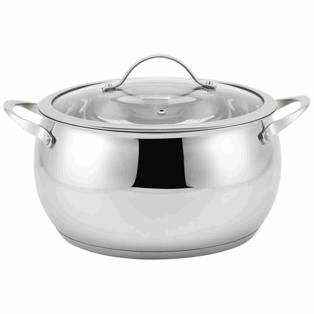 Factory Supply Stainless Steel Apple Shape 10PCS Cookware Set With Stainless Steel Handle and Lid Brazed Bottom Pots Casserole