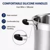 Factory Supply Wholesale Stainless Steel Belly Shape Cooking Pot Set with Stainless Steel Lid Large Capacity Soup Pot Stockpot