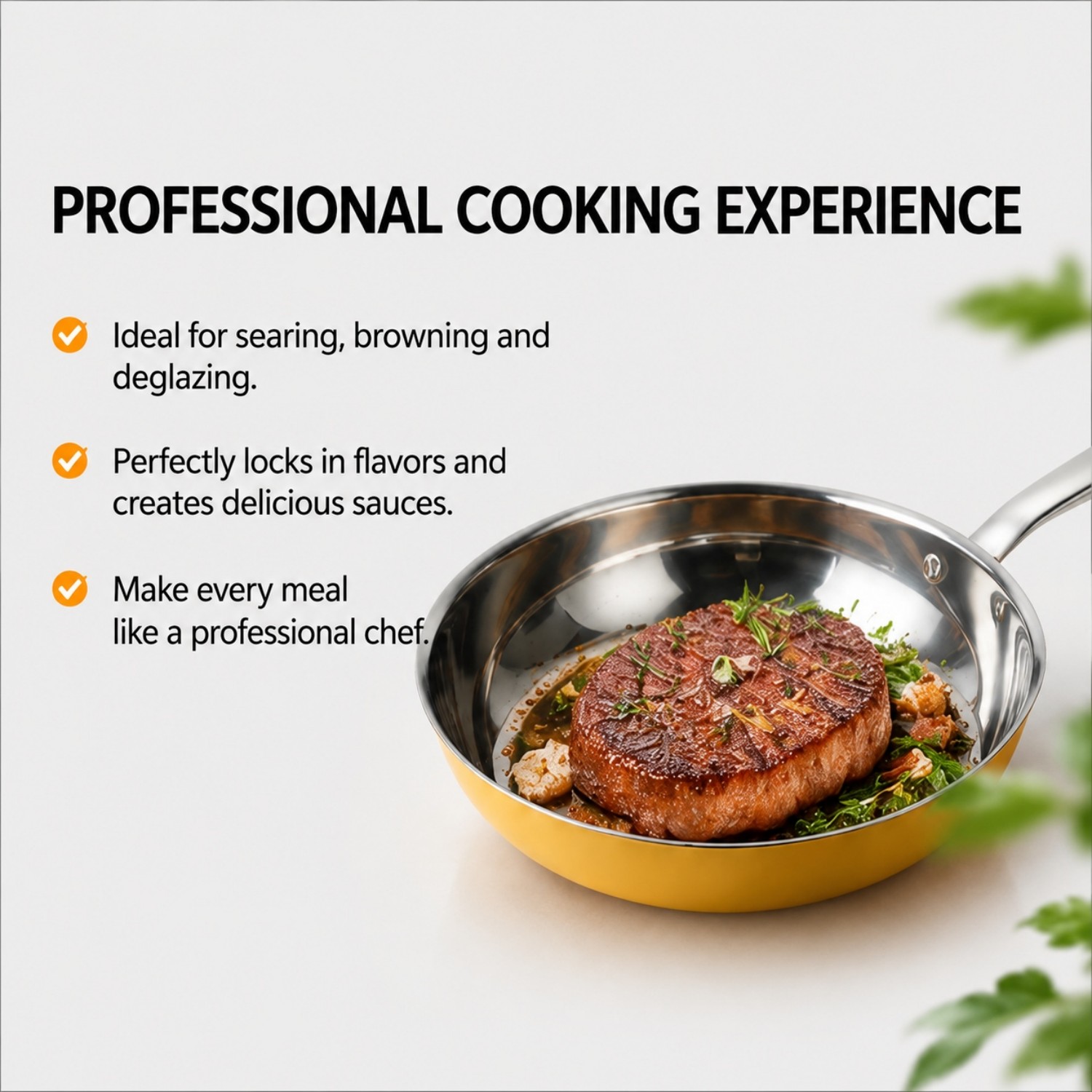 Factory New Arrival Wholesale 8 Pieces 2-ply Stainless Steel Kitchen Cooking Pan Pot Set 2-ply Cookware Sets with Handle
