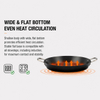 Factory New Arrival Exclusive Design Seasoned Carbon Steel 30/34/38/40cm Paella Pan Naturally Non Stick Pans Skillets Induction Compatible