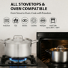 Factory New Arrival Wholesale High Quality 18/10 Triply Stainless Steel 3 Layer Pots And Pans Cookware Set Saucepan Frying Pan