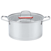 Factory Supply Stainless Steel Pots And Pans 9PCS Cookware Set With Silicone Handle And Lid Impact Bonded Bottom Casserole