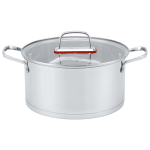 Factory Supply Stainless Steel Pots And Pans 9PCS Cookware Set With Silicone Handle And Lid Impact Bonded Bottom Casserole