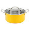 Factory Supply Wholesale 8 Pieces 2-ply Stainless Steel Kitchen Cooking Pans and Pots Set 2-ply Casserole Sets with Handle