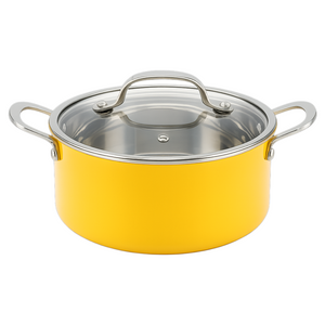 Factory Supply Wholesale 8 Pieces 2-ply Stainless Steel Kitchen Cooking Pans and Pots Set 2-ply Casserole Sets with Handle