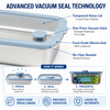 New Design 304 Stainless Steel Fresh-keeping Box Snap-on Refrigerator Storage Box Heating Food Grade Microwave Sealed Box