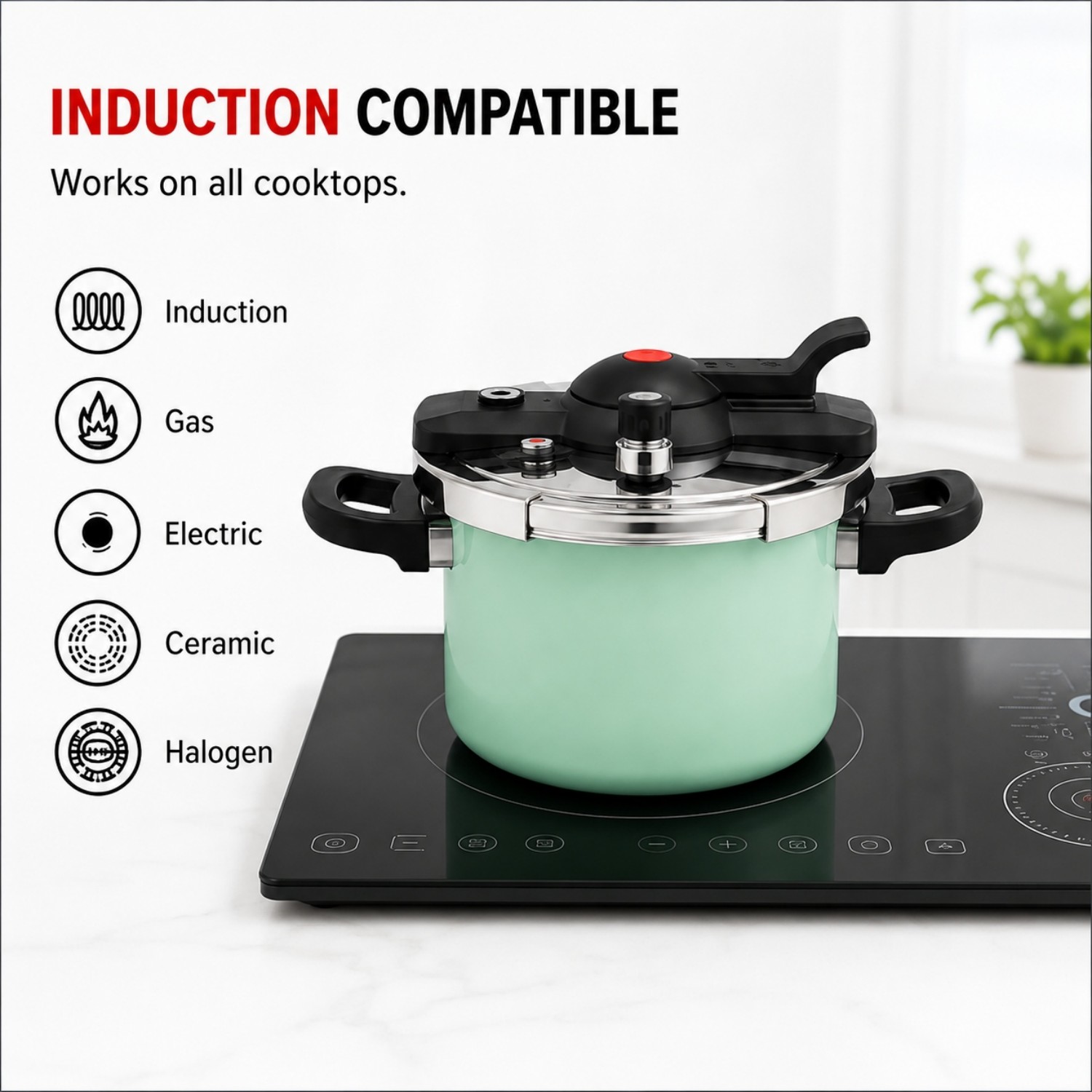 Factory Supply Multi-Functional Triply Stainless Steel 3 Layer Pressure Cooker Stainless Steel Fast Cooking Pressure Cooker
