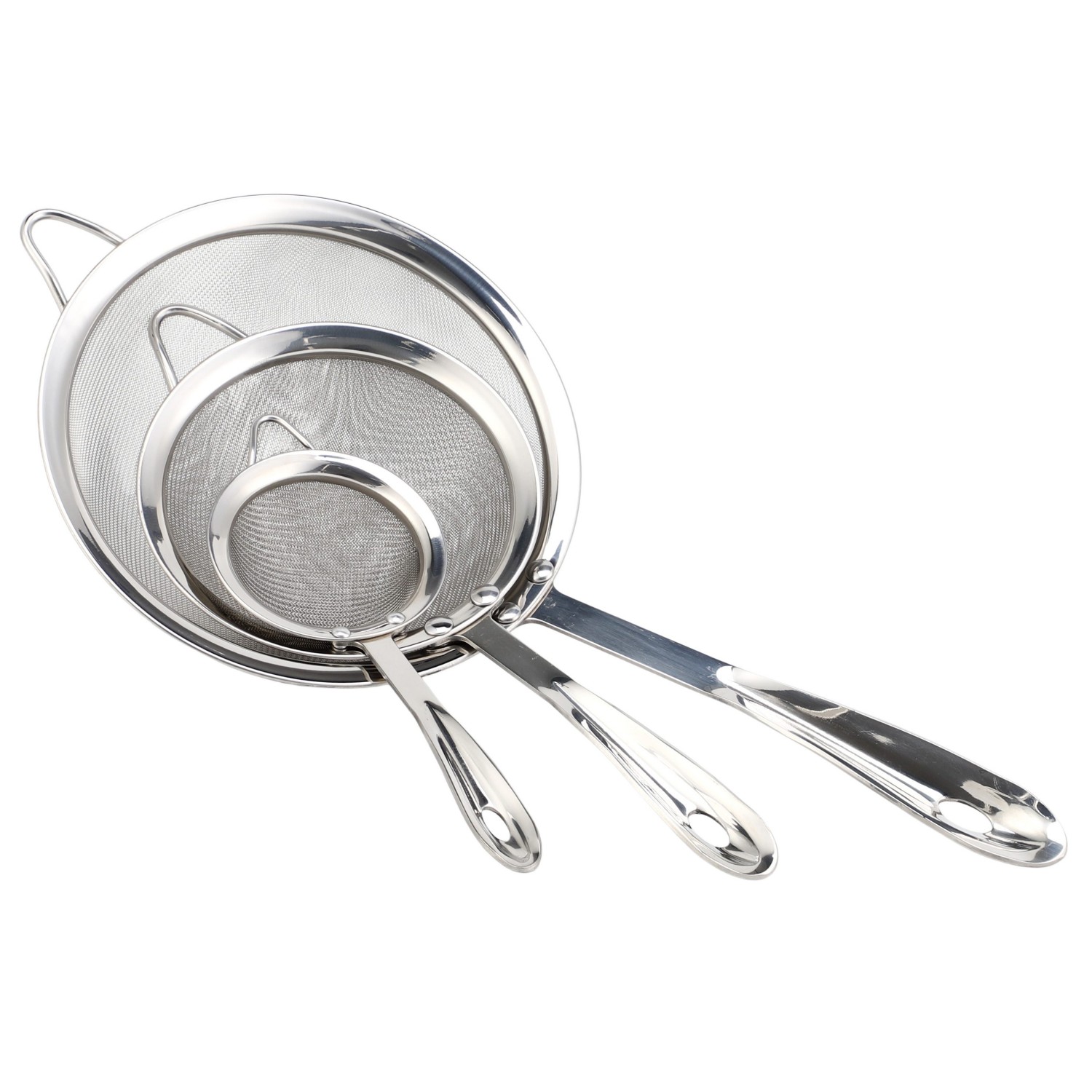 Stainless Steel Flour Sifter Sieve Stainless Steel Fine Tea Mesh Strainer Colander Wire Mesh Oil Filter Strainer