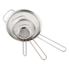 3Pcs Super Wire Extra Fine Mesh Strainer with Handle Stainless Steel Flour Sifter Sieve Tea Mesh Strainer Colander