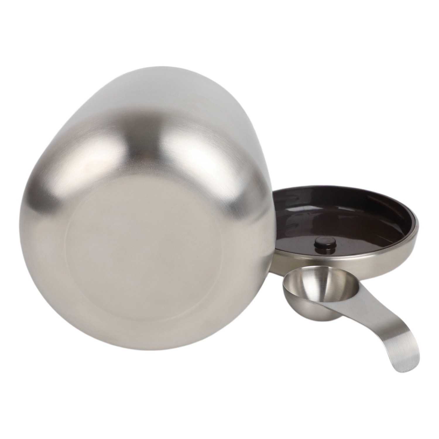 Portable Stainless Steel Coffee Bean Jar with Magnetic Seal Lid for Home Travel & Gifting Food Storage & Container