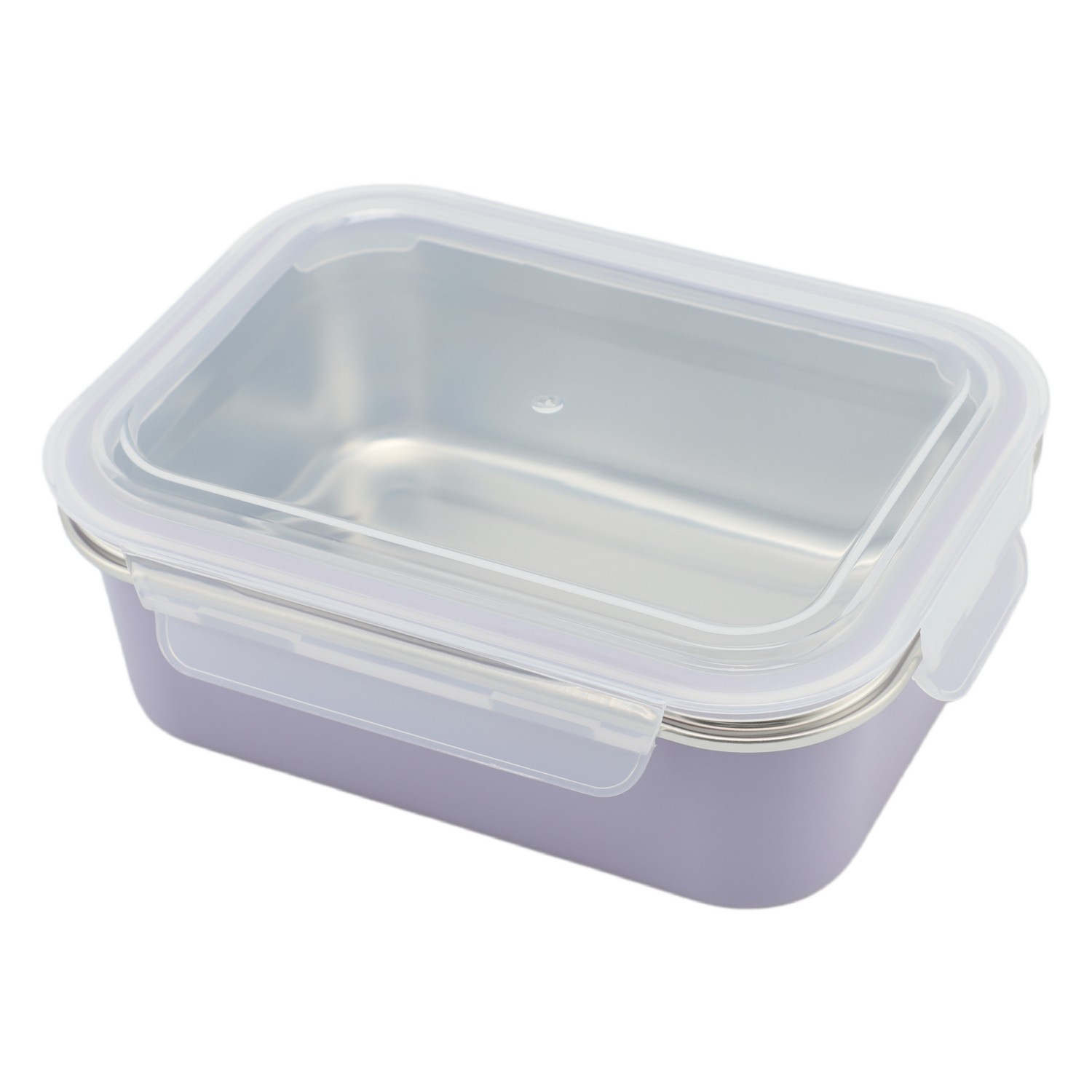Rectangular Portable Stainless Steel Lunch Box Container with Lid and Cover to Store Food Dishwasher Freezer Safe