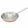 Hot Sale Wholesale 3 Layer Copper Tri-ply Stainless Steel Pan 20/24/26/28cm 8inch/10inch/12inch Non-Coating Cookware Frying Pan
