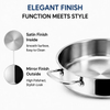 Factory New Arrival Brazed Bottom Stainless Steel Saute Pan with Stainless Steel Cover and Helper Handle Deep Saute Pan