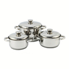 2026 Factory New Arrival Multipurpose Wholesale Custom Kitchen Stainless Steel Cooking Pot Casserole Set Pot 6 Pieces Cookware Sets