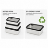 New Design 304 Stainless Steel Fresh-keeping Lunch Box Glass Cover Leak-proof Heating Food Grade Microwave Sealed Box