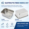 New Arrival Factory 304 Stainless Steel Fresh-keeping Lunch Box Transparent Lid Leak-proof Food Grade Microwave Sealed Box