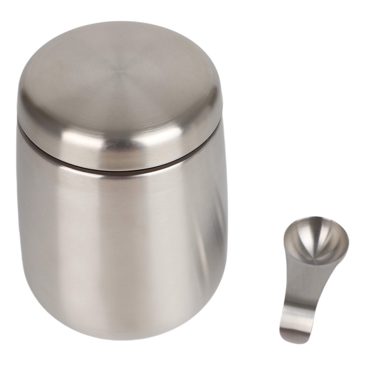 Portable Stainless Steel Coffee Bean Jar with Magnetic Seal Lid for Home Travel & Gifting Food Storage & Container