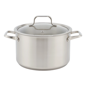 Factory Supply Stainless Steel Pots And Pans 8PCS Cookware Set With Handle And Lid Impact Bonded Bottom Frypan Saucepan