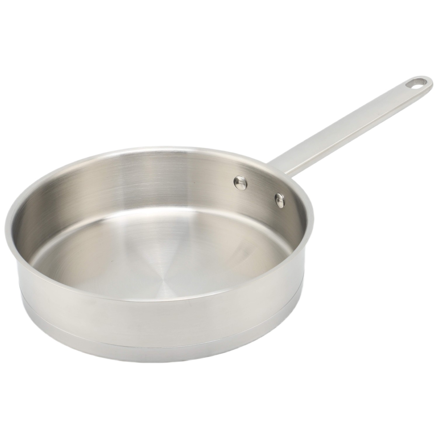 Factory New Arrival Stainless Steel Cookware Set with Handle Cooking Pots Brazed Bottom Cookware Set Saucepan Saute Pan