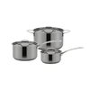 Wholesale Custom Kitchen Utensils Stainless Steel Impact Bonded Bottom Cooking Pot Set Pots Casserole Sets