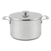 Factory New Arrival Stainless Steel Cookware Set Cooking Pots Impact Bonded Bottom Cookware Set Frypan Saucepan