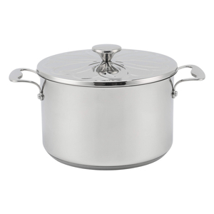Factory New Arrival Stainless Steel Cookware Set Cooking Pots Impact Bonded Bottom Cookware Set Frypan Saucepan