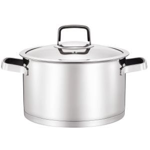 Factory Supply Stainless Steel Pots and Pans 10PCS Cookware Set With Handle and Lid Impact Bonded Bottom Saucepan Saute Pan