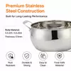 Factory Supply Stainless Steel Apple-Shaped Casserole With Stainless Steel Handle and 4mm Glass Lid Brazed Bottom Pots Casserole