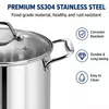 Factory Supply Wholesale Hot Selling Stainless Steel Luxury Cooking Pot Set with Glass Lid Large Capacity Soup Pot Stockpot