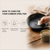 Factory New Arrival Design 20/22/24/26/28/30CM Carbon Steel Naturally Non Stick Frying Pan Skillets Induction Compatible