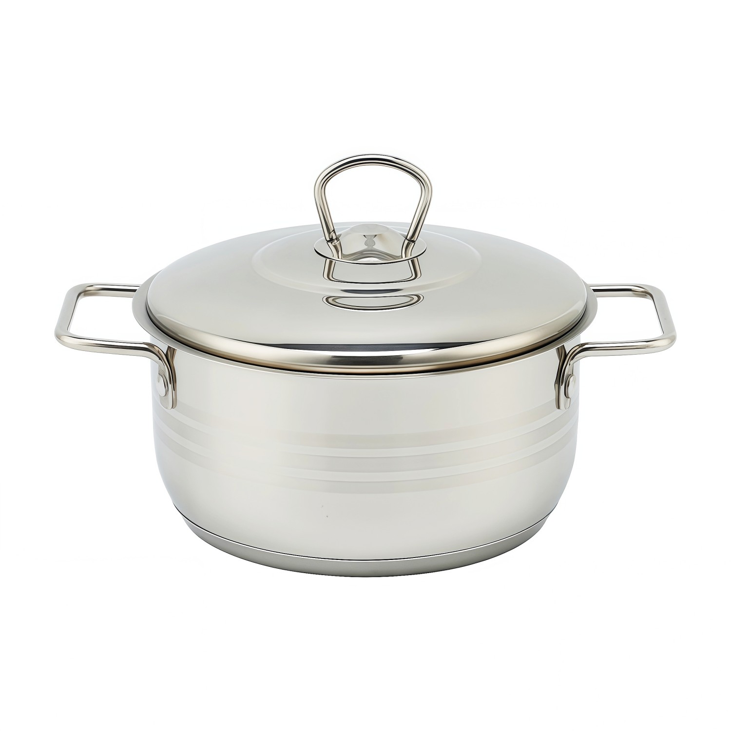 Factory New Arrival Stainless Steel Cookware Set with Handle Cooking Pots Brazed Bottom Cookware Set Casserole Set Soup & Stock Pots With Lids