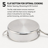 Factory New Arrival Multipurpose Tri-Ply Stainless Steel Saute Pan with Cover and Helper Handle Stainless Steel Deep Saute Pan