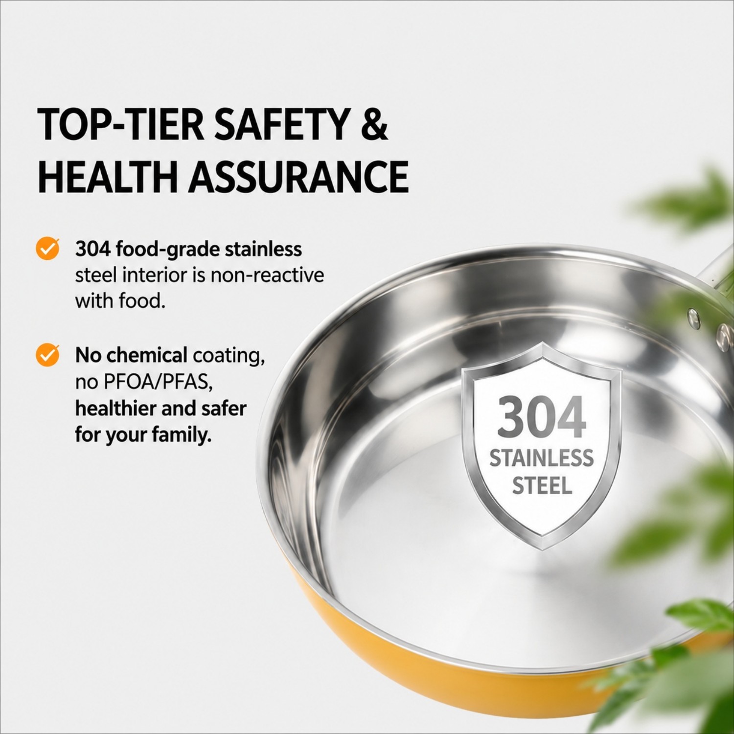 Factory New Arrival Wholesale 8 Pieces 2-ply Stainless Steel Kitchen Cooking Pan Pot Set 2-ply Cookware Sets with Handle