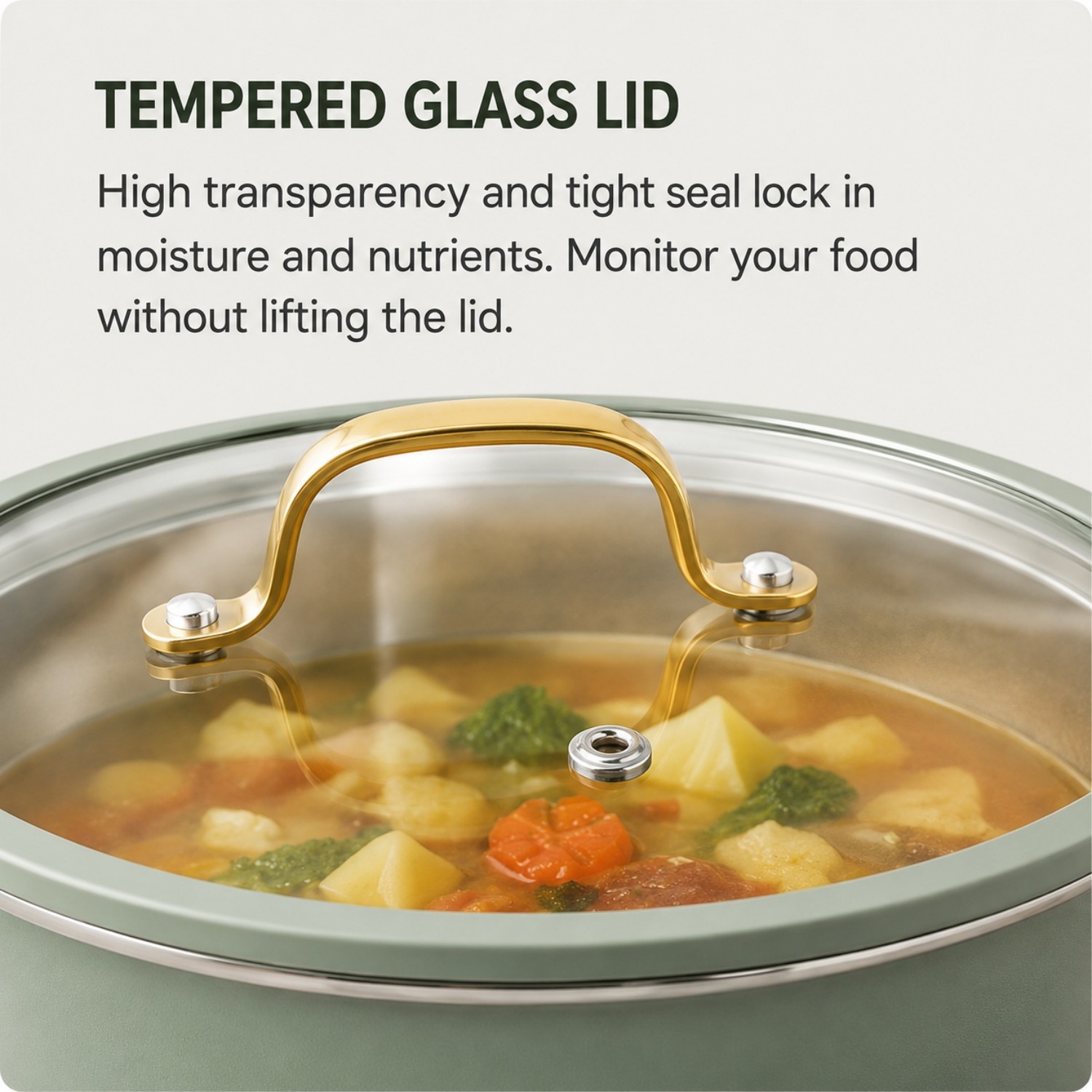 Factory New Arrival Wholesale 11 Pieces 2-ply Stainless Steel Cookware Sets 2-ply Kitchen Cooking Pan Pot Set with Golden Handle