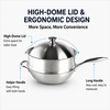 Factory New Arrival Triply Stainless Steel Wok Food Grade Cooker Pot With Steamer Insert No Coating Stainless Steel Kitchenware