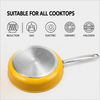 Factory Supply Wholesale 8 Pieces 2-ply Stainless Steel Kitchen Cooking Pans and Pots Set 2-ply Casserole Sets with Handle