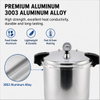 Factory Supply Multi-Functional Aluminum Alloy Pressure Cooker 16/23L Sizes Aluminum Alloy Fast Cooking for Gas Induction Cooker