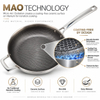 New Arrival Tri-ply Titanium Frypan Coating-free MAO Technology Create Natural Ceramic Nonstick Cooking Pot Wok Cookware Sets