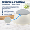 3-Piece Eco-Friendly Plastic Kitchen Mixing Bowl Set with PE Lid Versatile Salad Bowl Non Slip Nesting for Salad Cooking Baking 