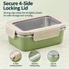 New Design Factory 304 Stainless Steel Fresh-keeping Lunch Box Transparent Lid Leak-proof Food Grade Microwave Sealed Box