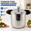 Factory Supply Multi-Functional 16L/23L Stainless Steel Pressure Cooker Stainless Steel Fast Cooking Pressure Cooker 