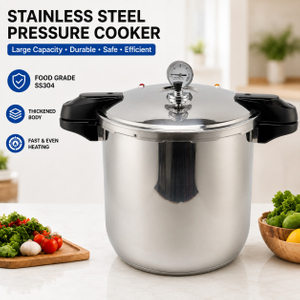 Factory Supply Multi-Functional 16L/23L Stainless Steel Pressure Cooker Stainless Steel Fast Cooking Pressure Cooker 