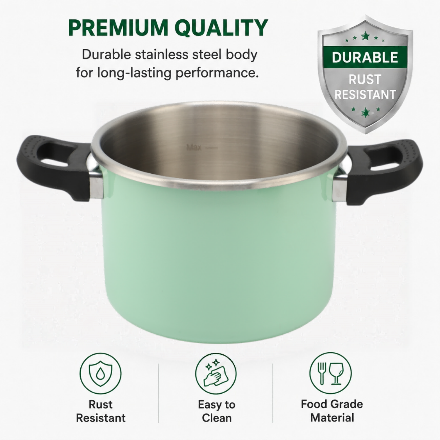 Factory Supply Multi-Functional Triply Stainless Steel 3 Layer Pressure Cooker Stainless Steel Fast Cooking Pressure Cooker