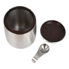 Portable Stainless Steel Coffee Bean Jar with Magnetic Seal Lid for Home Travel & Gifting Food Storage & Container