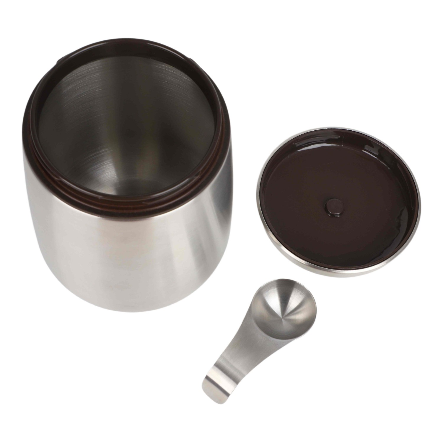 Portable Stainless Steel Coffee Bean Jar with Magnetic Seal Lid for Home Travel & Gifting Food Storage & Container